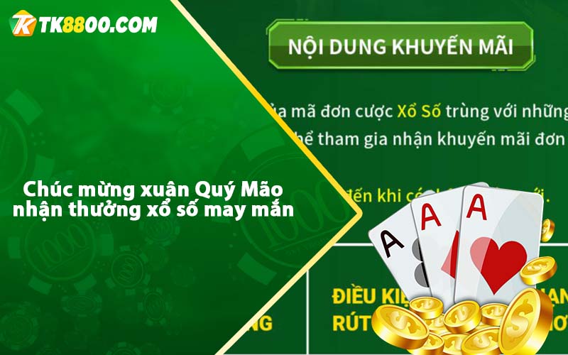 Chúc mừng xuân Quý Mão nhận thưởng xổ số may mắn